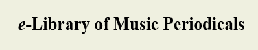 e-Library of Music Periodicals